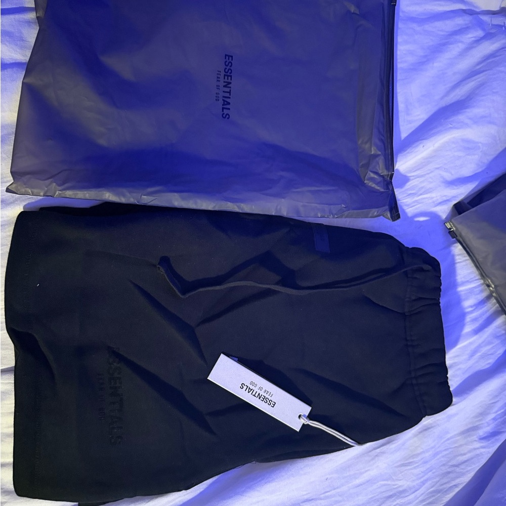 Fear of God Essentials Midnight Black Shorts